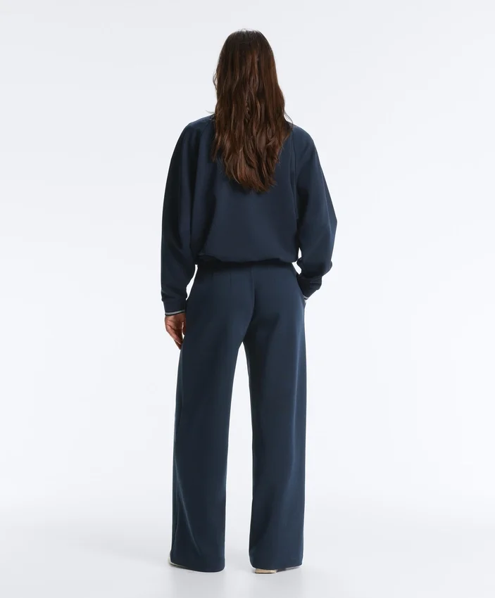 Piqué Jacket with Cotton Contrast Piping Piqué Jacket with Cotton Contrast Piping