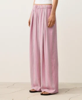 Straight-Leg Striped Trousers