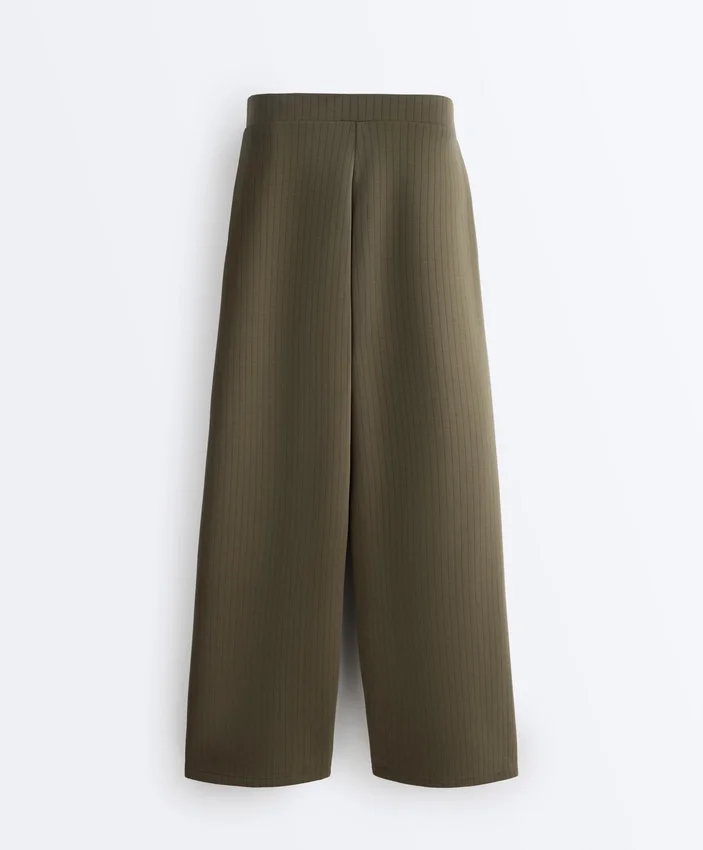 Straight-Leg Striped Trousers with Soft-Touch Modal Straight-Leg Striped Trousers with Soft-Touch Modal