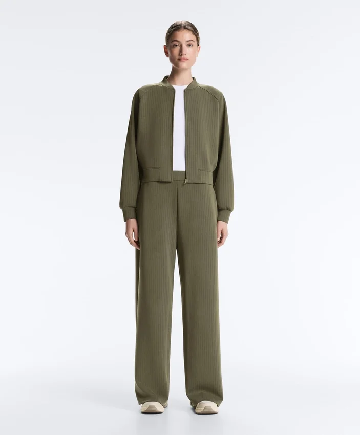 Straight-Leg Striped Trousers with Soft-Touch Modal Straight-Leg Striped Trousers with Soft-Touch Modal