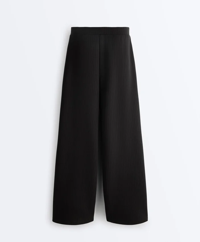 Straight-Leg Striped Trousers with Soft-Touch Modal Straight-Leg Striped Trousers with Soft-Touch Modal