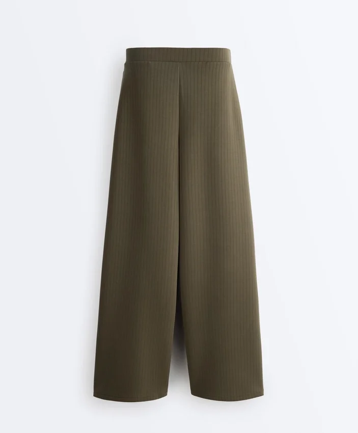 Straight-Leg Striped Trousers with Soft-Touch Modal Straight-Leg Striped Trousers with Soft-Touch Modal