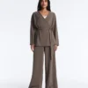 Long Asymmetric Stripe Jacket with Modal Long Asymmetric Stripe Jacket with Modal