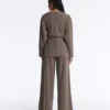 Long Asymmetric Stripe Jacket with Modal Long Asymmetric Stripe Jacket with Modal