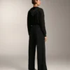 Straight-Leg Trousers with Buttons and Rib with Soft-Touch Modal Straight-Leg Trousers with Buttons and Rib with Soft-Touch Modal