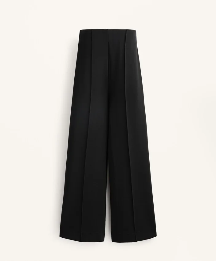 Straight-Leg Trousers with Modal and Crease Straight-Leg Trousers with Modal and Crease