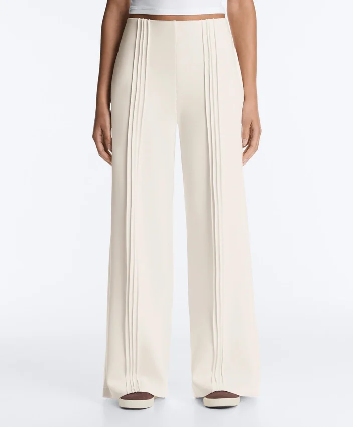 Straight-Leg Trousers with Soft-Touch Modal and Piping Straight-Leg Trousers with Soft-Touch Modal and Piping