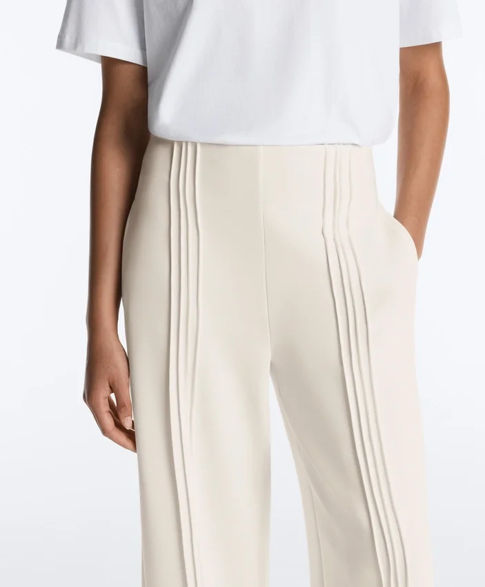 Straight-Leg Trousers with Soft-Touch Modal and Piping Straight-Leg Trousers with Soft-Touch Modal and Piping