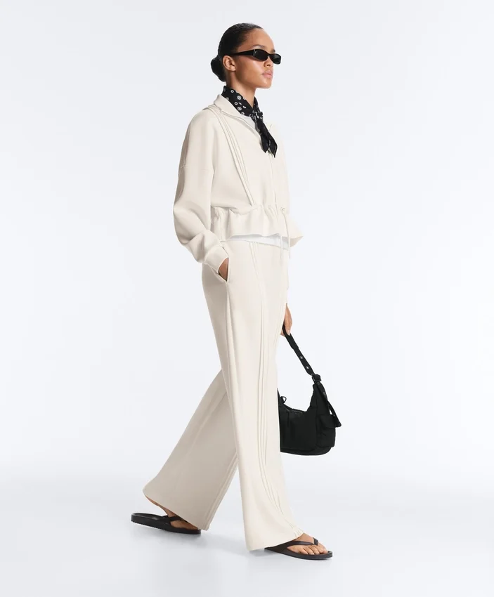 Straight-Leg Trousers with Soft-Touch Modal and Piping Straight-Leg Trousers with Soft-Touch Modal and Piping