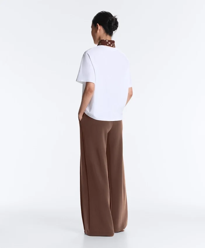 Straight-Leg Trousers with Soft-Touch Modal and Piping Straight-Leg Trousers with Soft-Touch Modal and Piping