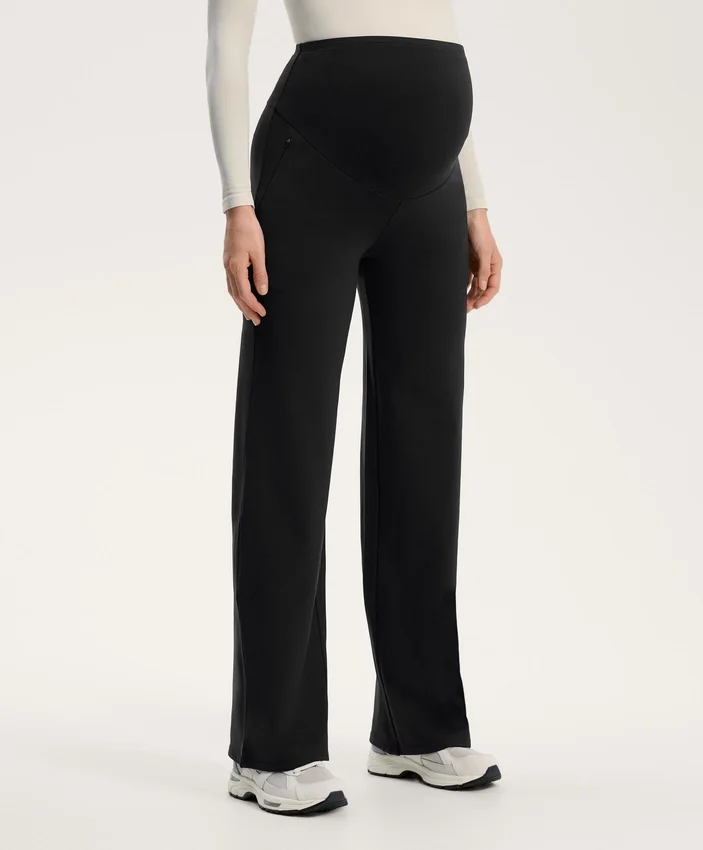 Straight-Leg Warm Maternity Trousers Straight-Leg Warm Maternity Trousers