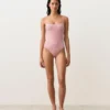 Stripe Round Neck Swimsuit Stripe Round Neck Swimsuit