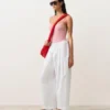 Stripe Round Neck Swimsuit Stripe Round Neck Swimsuit