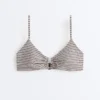 Stripe Triangle Bikini Top Stripe Triangle Bikini Top