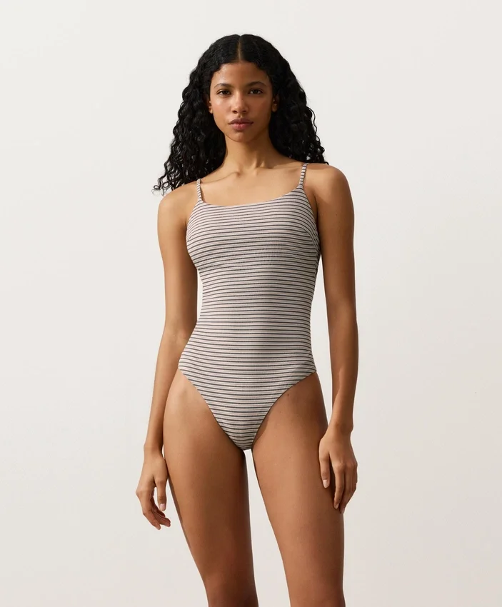 Stripe Triangle Swimsuit Stripe Triangle Swimsuit
