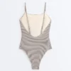 Stripe Triangle Swimsuit Stripe Triangle Swimsuit