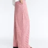 Striped 100% Cotton Straight-Leg Trousers Striped 100% Cotton Straight-Leg Trousers