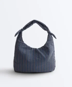 Striped Bag with Knot