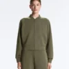 Striped Bomber Jacket with Soft-Touch Modal Striped Bomber Jacket with Soft-Touch Modal