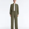 Striped Bomber Jacket with Soft-Touch Modal Striped Bomber Jacket with Soft-Touch Modal