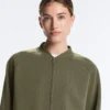 Striped Bomber Jacket with Soft-Touch Modal Striped Bomber Jacket with Soft-Touch Modal