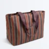 Striped Canvas Tote Bag Striped Canvas Tote Bag