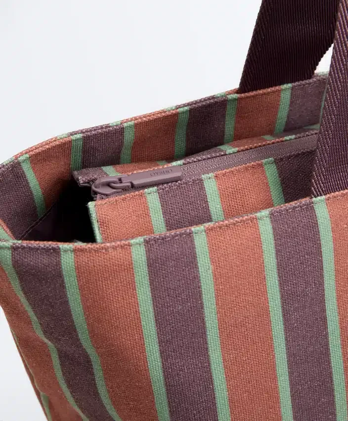 Striped Canvas Tote Bag Striped Canvas Tote Bag