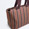 Striped Canvas Tote Bag Striped Canvas Tote Bag