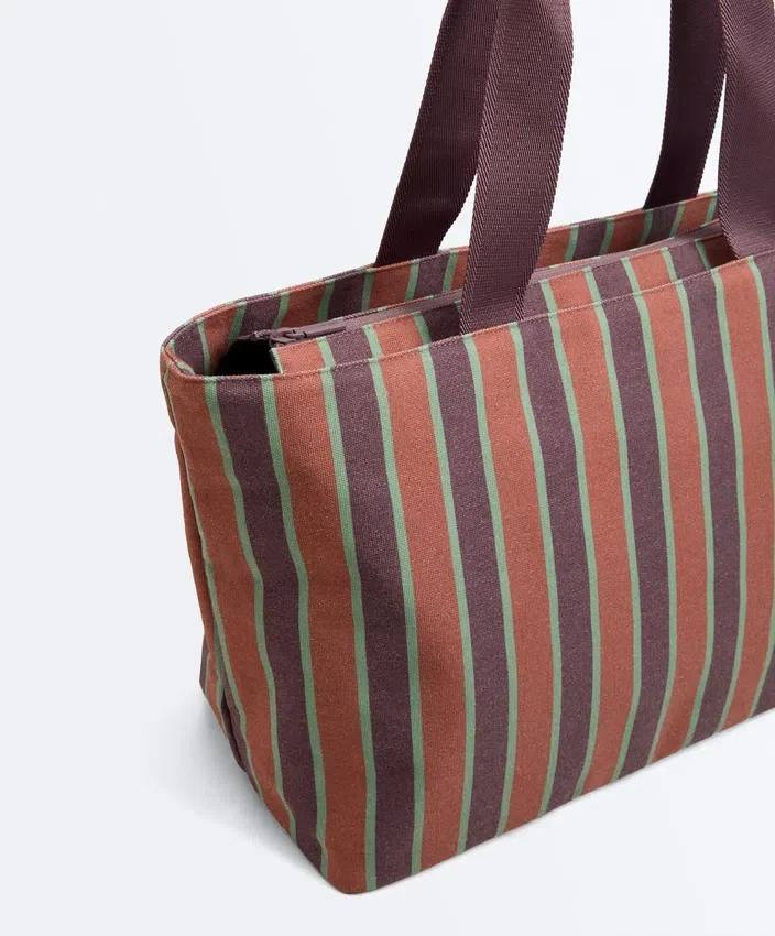Striped Canvas Tote Bag Striped Canvas Tote Bag