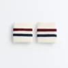 Striped Cotton Blend Sport Wristbands Striped Cotton Blend Sport Wristbands