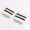 Striped Cotton Blend Sport Wristbands Striped Cotton Blend Sport Wristbands