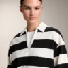 Striped Cotton Piqué Polo Shirt Striped Cotton Piqué Polo Shirt