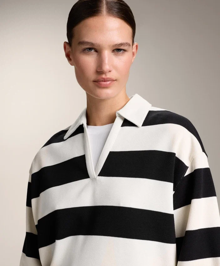 Striped Cotton Piqué Polo Shirt Striped Cotton Piqué Polo Shirt