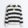 Striped Cotton Piqué Polo Shirt Striped Cotton Piqué Polo Shirt