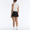 Striped Half-Zip Sleeveless T-Shirt Striped Half-Zip Sleeveless T-Shirt