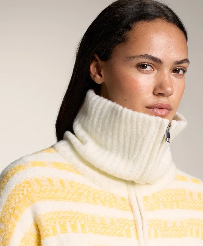Striped Jacquard Knit Jacket Striped Jacquard Knit Jacket