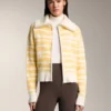 Striped Jacquard Knit Jacket Striped Jacquard Knit Jacket