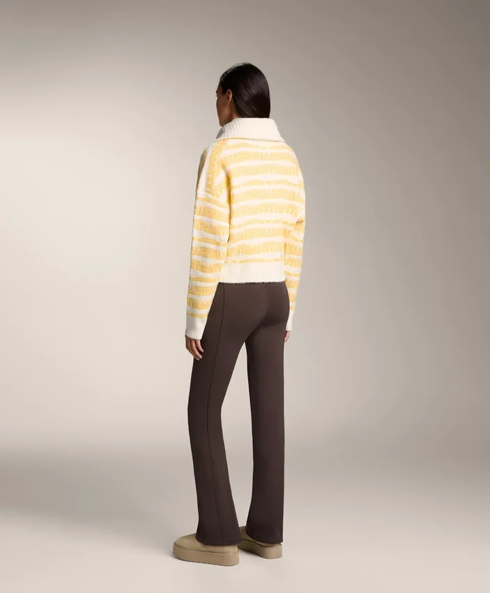 Striped Jacquard Knit Jacket Striped Jacquard Knit Jacket