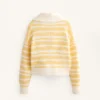 Striped Jacquard Knit Jacket Striped Jacquard Knit Jacket