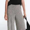Striped Knit Bloomer Trousers Striped Knit Bloomer Trousers