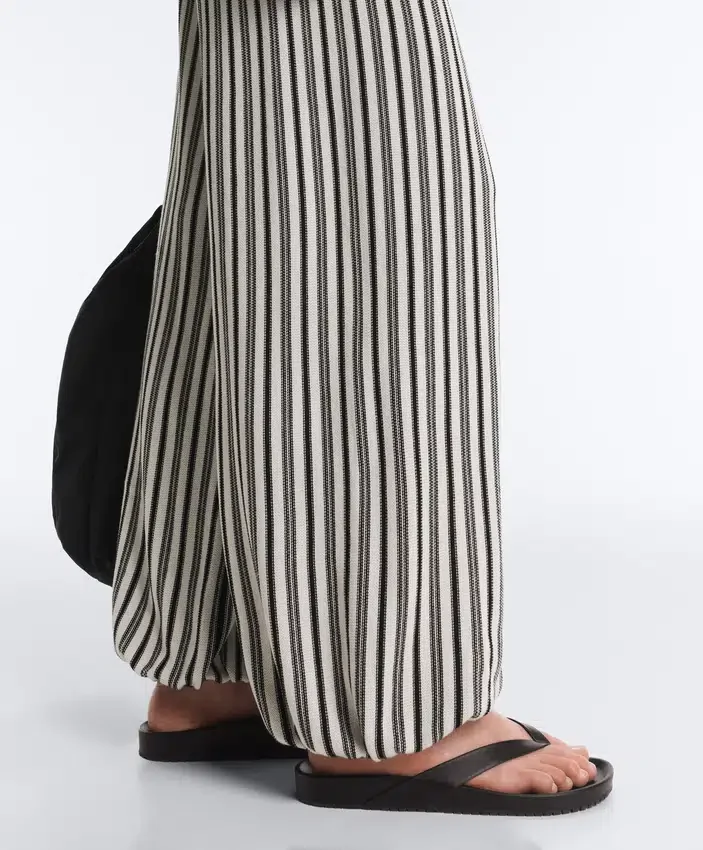 Striped Knit Bloomer Trousers Striped Knit Bloomer Trousers