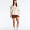 Striped Long-Sleeve Polo Shirt Striped Long-Sleeve Polo Shirt