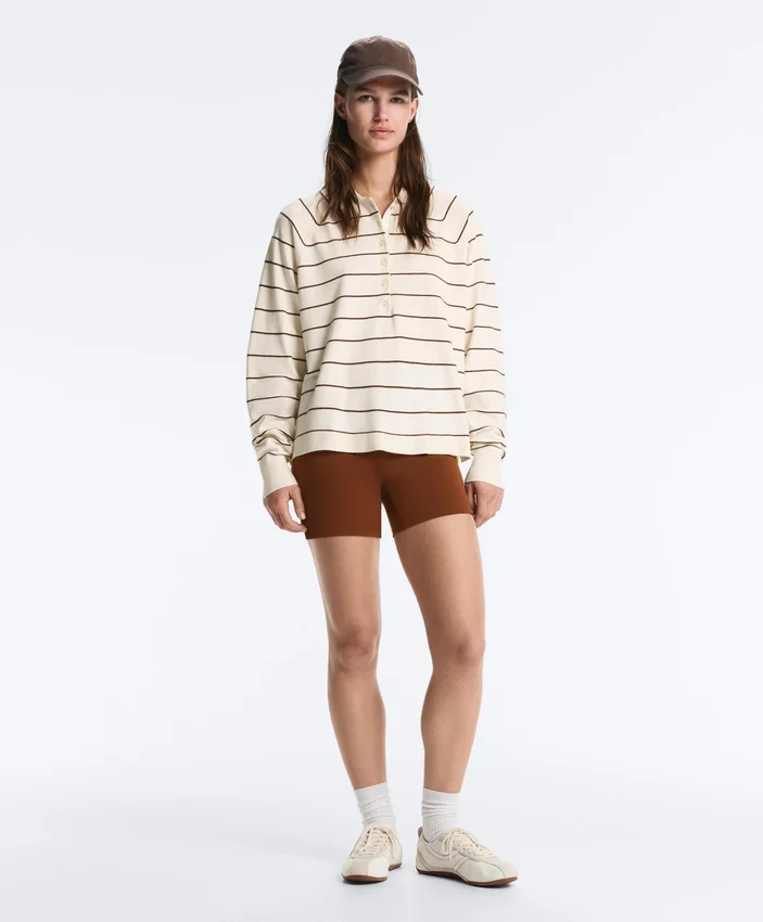 Striped Long-Sleeve Polo Shirt Striped Long-Sleeve Polo Shirt