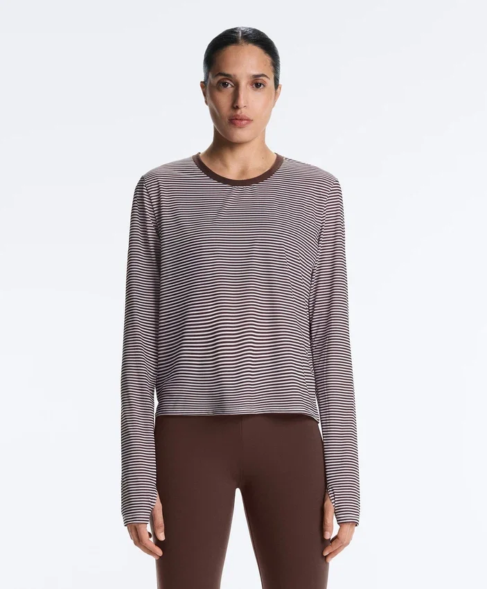 Striped Long-Sleeved Technical T-Shirt Striped Long-Sleeved Technical T-Shirt
