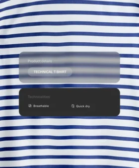 Striped Long-Sleeved Technical T-Shirt