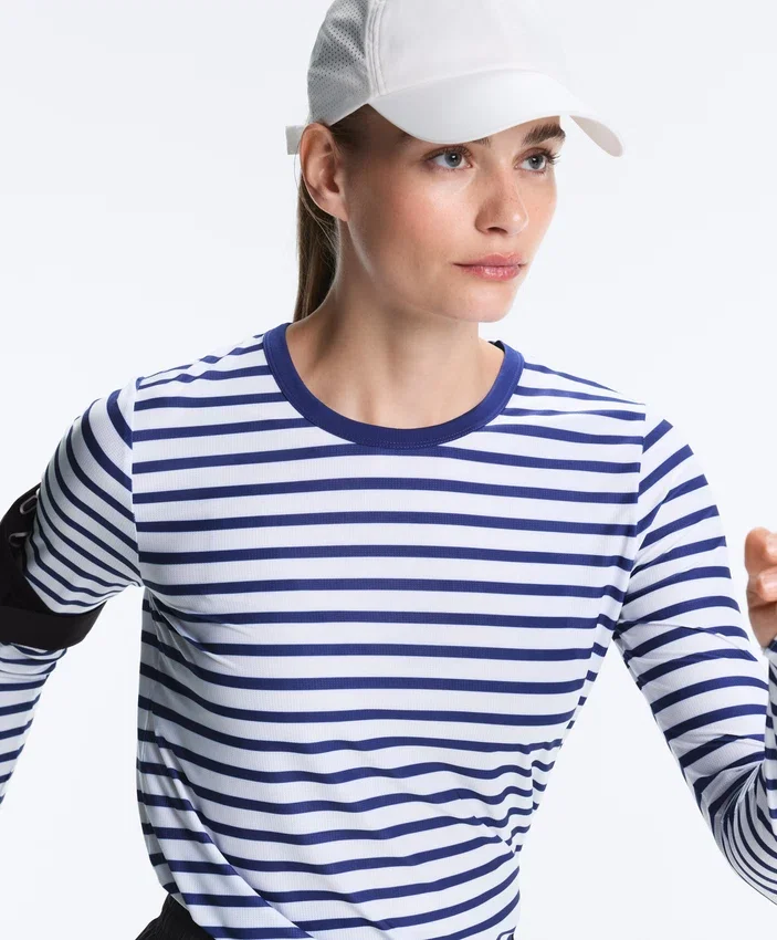 Striped Long-Sleeved Technical T-Shirt Striped Long-Sleeved Technical T-Shirt