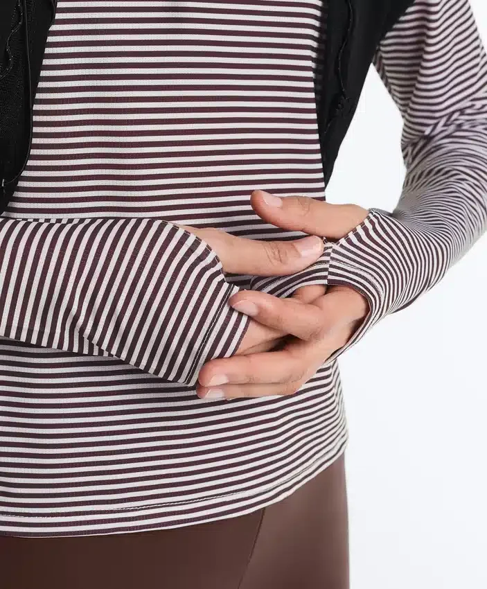 Striped Long-Sleeved Technical T-Shirt Striped Long-Sleeved Technical T-Shirt