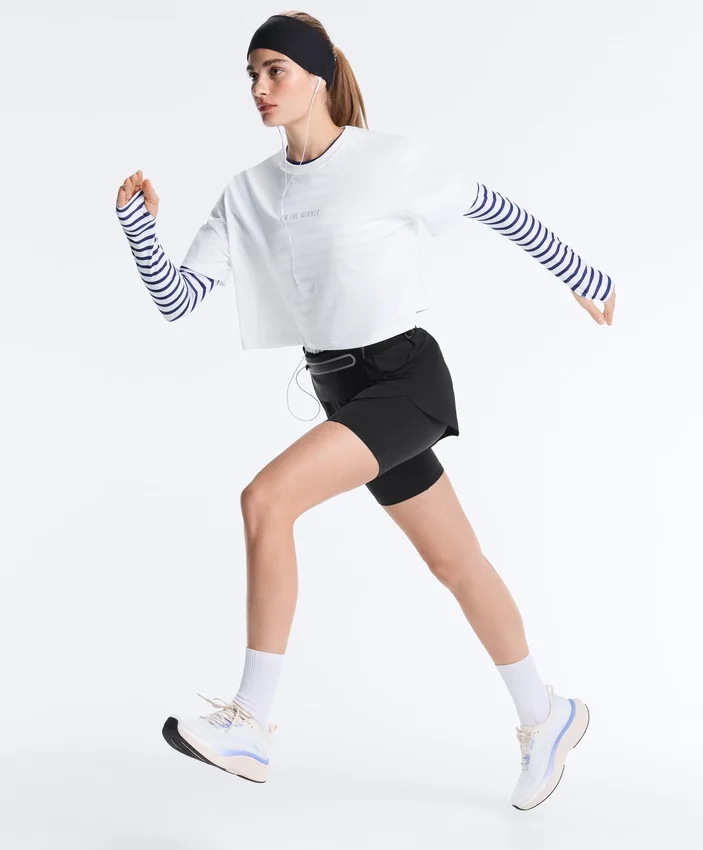 Striped Long-Sleeved Technical T-Shirt Striped Long-Sleeved Technical T-Shirt