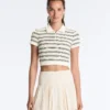 Striped Seamless Short-Sleeved Polo Shirt Striped Seamless Short-Sleeved Polo Shirt