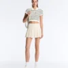 Striped Seamless Short-Sleeved Polo Shirt Striped Seamless Short-Sleeved Polo Shirt